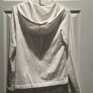 White Danskin Now zip hoodie